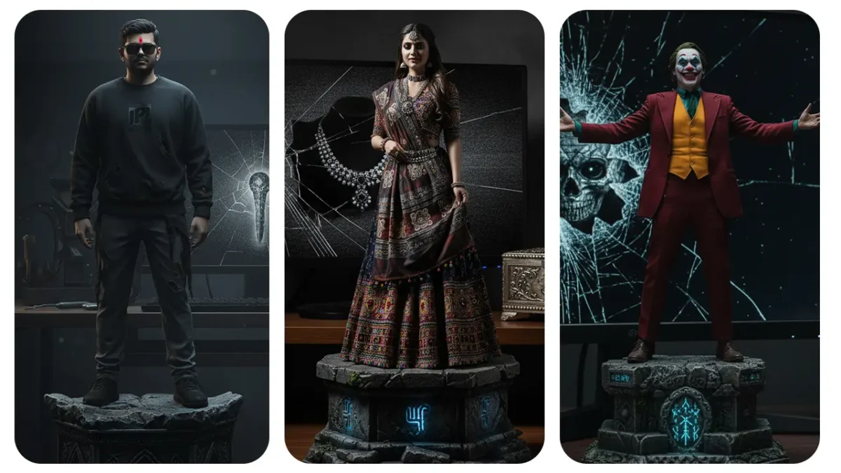 Gemini AI Action Figure Prompt – Create 3D Toys for Instagram Trend Gothic Style 3D action figure